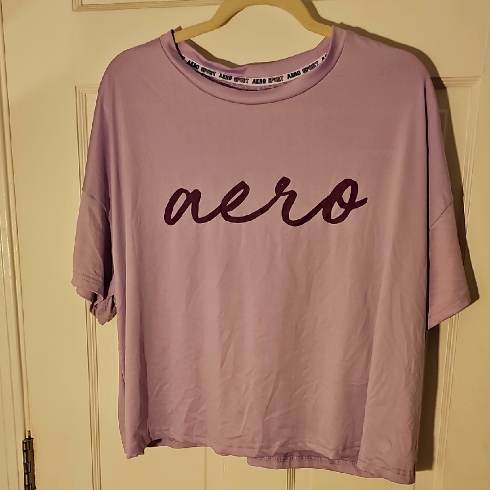 Aero Lavender T-Shirt with Deep Purple Logo (3 For $20)